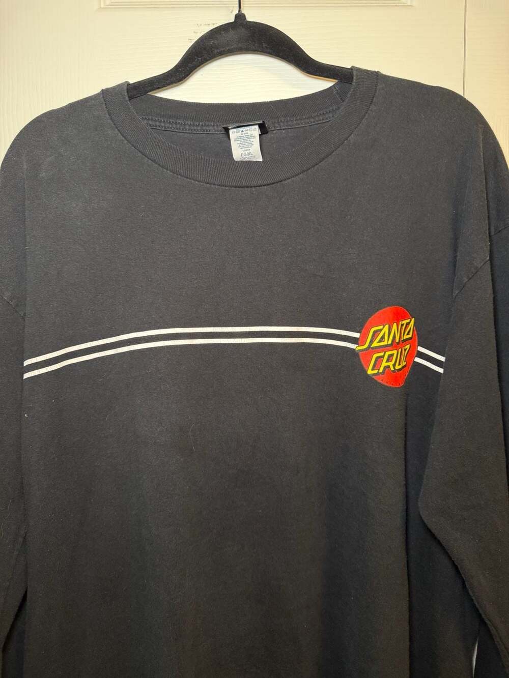 Santa Cruz Classic Dot Long Sleeve T-Shirt XL Black